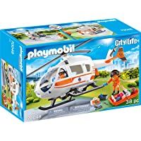 Playmobil - City Life Helicóptero de Rescate- Multicolor (70048)